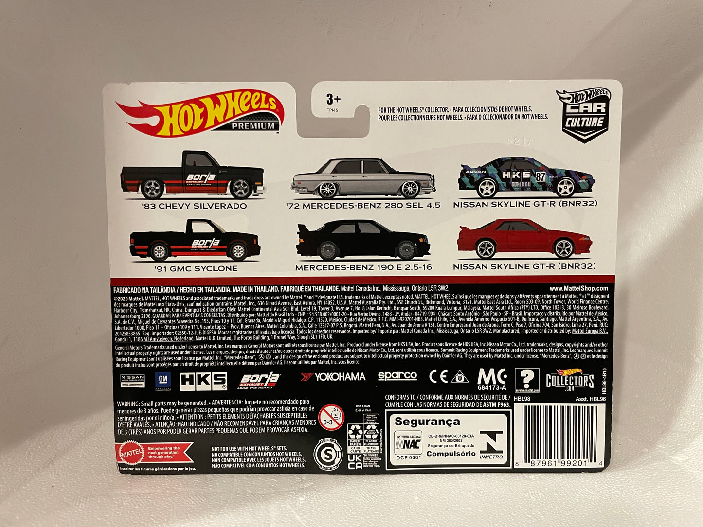 Hot Wheels Premium Car Culture Borla 83 Chevy Silverado and 91 Chevy Syclone Truck