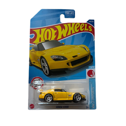Hot Wheels mainline #  118/250 Honda S2000 ( Yellow )